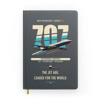 Thumbnail for Boeing 707-320C design on gray notebook