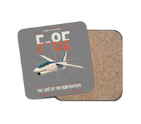 Thumbnail for F-8E Crusader design on gray 1 piece coaster