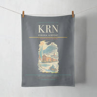 Thumbnail for Kiruna Airport (KRN) design on gray towel