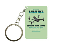 Thumbnail for Parrot ANAFI USA Key Chain design on light green key chain