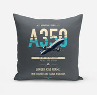 Thumbnail for Airbus A350-1000 design on gray pillow