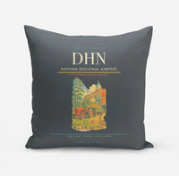 Thumbnail for Dothan Regional Airport (DHN) design on gray pillow