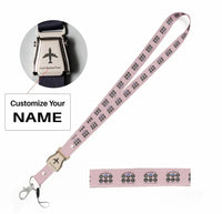 Thumbnail for The Only Six Pack I Will Ever Need seat belt lanyard - pink with name