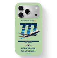 Thumbnail for Boeing 777-200LR design on light green magsafe iphone case