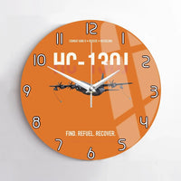 Thumbnail for HC-130J COMBAT KING II design on orange no frame wall clock