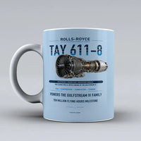 Thumbnail for 611-8 Mug design on light blue tay