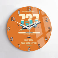 Thumbnail for Boeing 737 MAX 9 design on orange no frame wall clock
