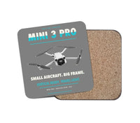 Thumbnail for DJI Mini 3 Pro design on gray 1 piece coaster