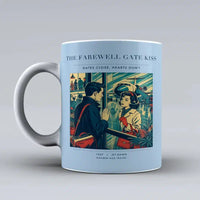 Thumbnail for VINTAGE G4380 - The Farewell Gate Kiss - Ceramic Mug design on lightblue