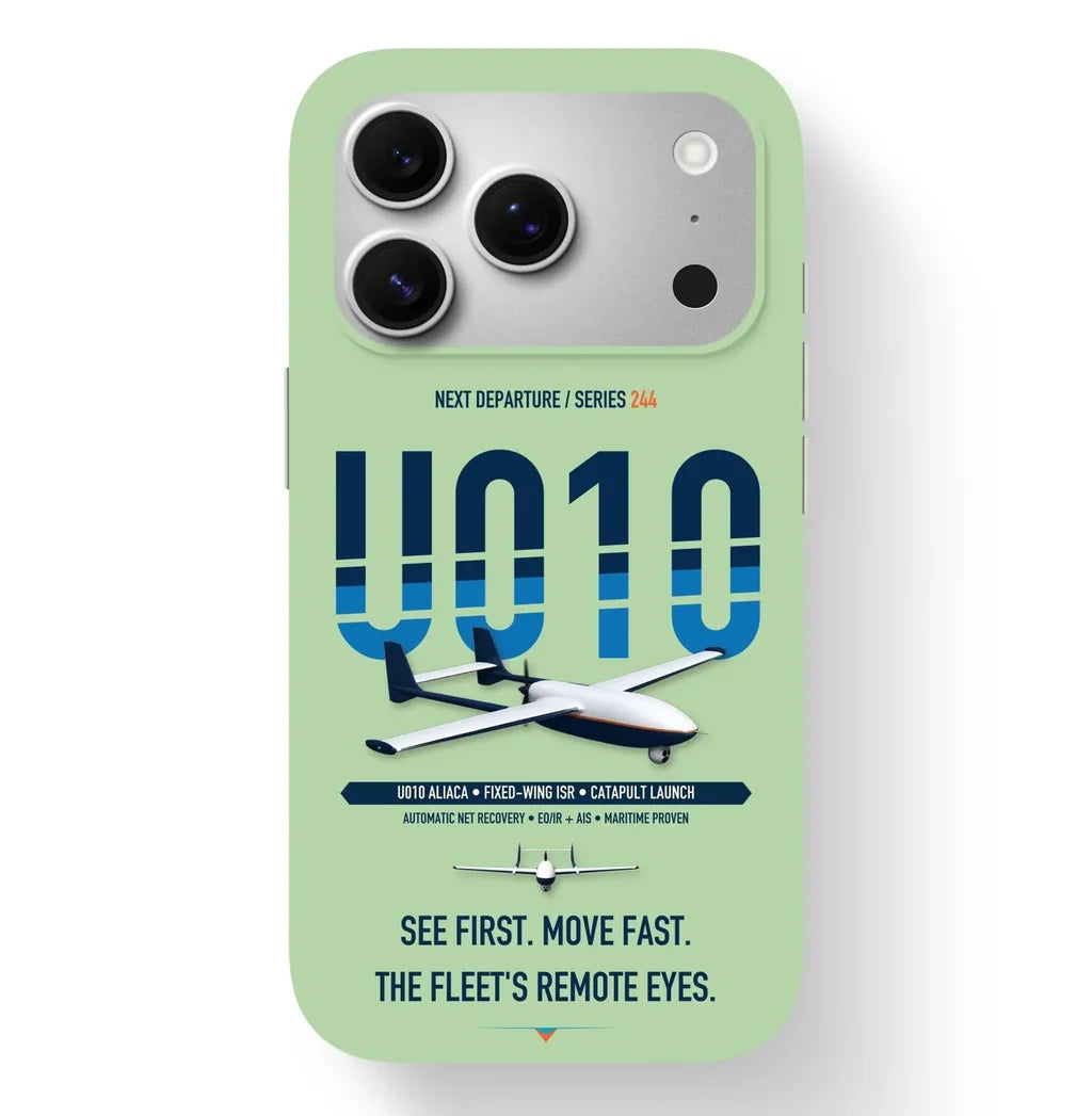 Airbus U010 Aliaca Fixed-wing Case design on light green iphone case