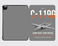 Thumbnail for C-119G Flying Boxcar design on gray ipad tablet case
