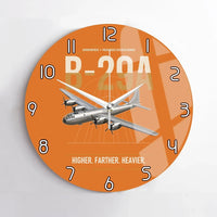 Thumbnail for B-29A Superfortress design on orange no frame wall clock