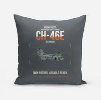 Thumbnail for Boeing Vertol CH-46E Sea Knight design on gray pillow