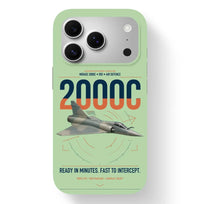 Thumbnail for Dassault Mirage 2000C RDI design on light green magsafe iphone case, for iPhone 17 Pro