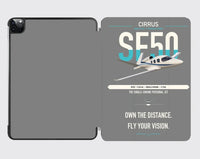 Thumbnail for Cirrus Vision Jet G2+ design on gray ipad tablet case