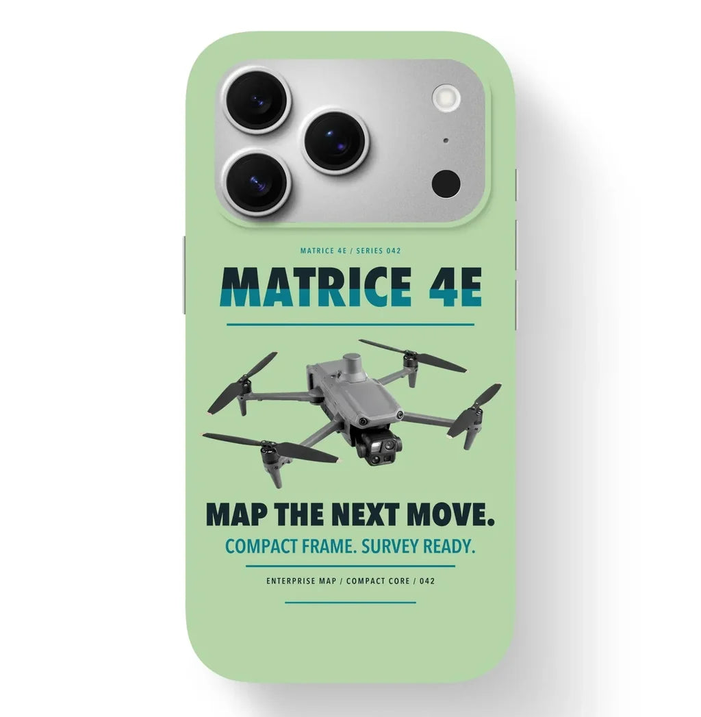 DJI Matrice 4E Case design on light green iphone case