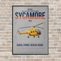 Thumbnail for Bristol Sycamore HR14 vertical canvas print - framed - light gray background