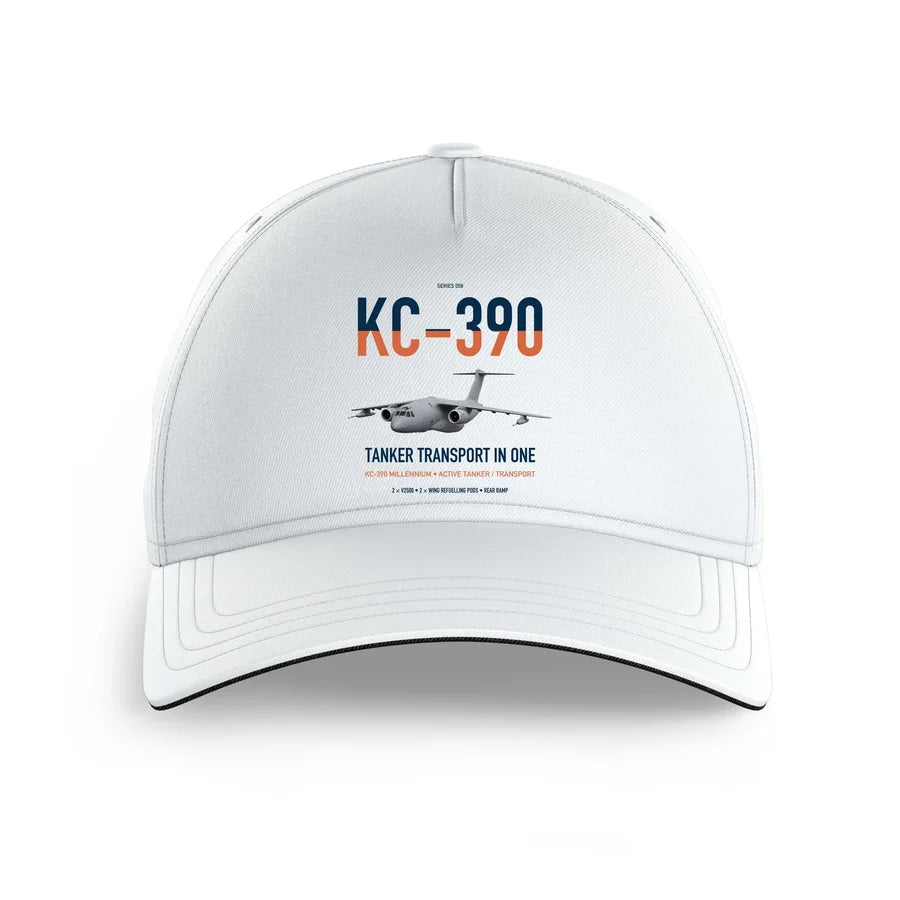 Embraer KC-390 Millennium design on white printed hat