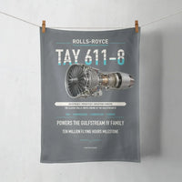 Thumbnail for TAY 611-8 design on gray towel