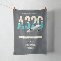 Thumbnail for Airbus A320neo design on gray towel