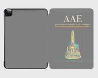 Thumbnail for Rabah Bitat Airport (AAE) design on gray ipad tablet case