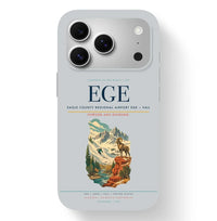 Thumbnail for Vail Airport (EGE) design on light gray iPhone 17 Pro MagSafe case