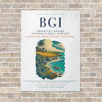 Thumbnail for Grantley Adams International Airport BGI vertical canvas print - no frame - white background