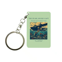 Thumbnail for VINTAGE G4271 - The Pearl Diver's Lift - Designed Key Chain design on lightgreen