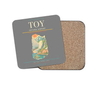 Thumbnail for Toyama Airport (TOY) design on gray 1 piece coaster
