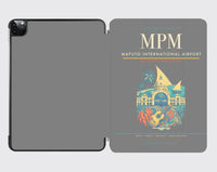 Thumbnail for Maputo International Airport (MPM) design on gray ipad tablet case