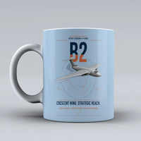 Thumbnail for Handley Page Victor B2 design on light blue ceramic mug, double-side print