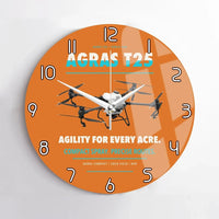 Thumbnail for DJI Agras T25 design on orange no frame wall clock