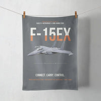 Thumbnail for F-15EX Eagle II Connect Carry Control design on gray towel