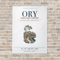 Thumbnail for Paris-Orly Airport ORY vertical canvas print - no frame - white background