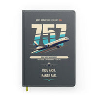 Thumbnail for Boeing 757-200 design on gray notebook