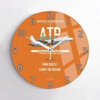 Thumbnail for British Aerospace ATP design on orange no frame wall clock