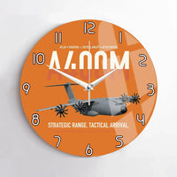 Thumbnail for Airbus A400M Atlas design on orange no frame wall clock