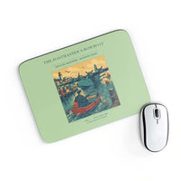 Thumbnail for VINTAGE G4278 - The Postmaster's Rowboat - Designed Mouse Pads design on lightgreen rectangle