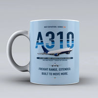 Thumbnail for A310-300P2F Mug design on light blue airbus