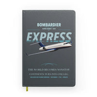 Thumbnail for Bombardier Global Express design on gray notebook
