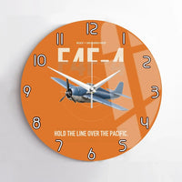 Thumbnail for F4F-4 Wildcat design on orange no frame wall clock