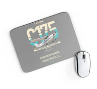 Thumbnail for Cessna 175 Skylark design on gray rectangle mouse pad