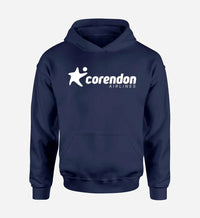 Thumbnail for Corendon Airlines logo printed on navy blue hoodie