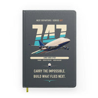 Thumbnail for Boeing 747-400 Dreamlifter design on gray notebook
