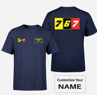 Thumbnail for Flat Colourful 767 Designed Double-Side T-Shirts - view 11