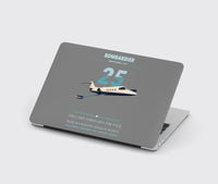 Thumbnail for Bombardier Learjet 25 design on gray MacBook case