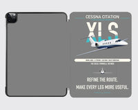 Thumbnail for Cessna Citation XLS design on gray ipad tablet case