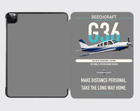 Thumbnail for Beechcraft Bonanza G36 design on gray ipad tablet case