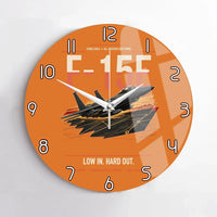 Thumbnail for F-15E Strike Eagle design on orange no frame wall clock