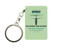 Thumbnail for Ascent AeroSystems Spirit Key Chain design on light green key chain